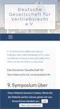 Mobile Screenshot of dgvertriebsrecht.de