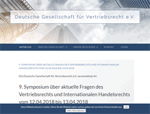 Tablet Screenshot of dgvertriebsrecht.de